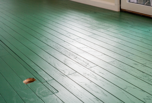 Painting hardwood floors; green floors